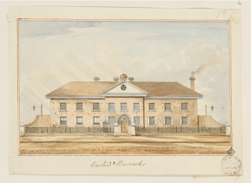 Carters' Barracks, Pitt Street, Sydney, New South Wales, Boys' Barracks, Debtors' Prison, Central Station site, St. John's Cemetery Project, St. John's Cemetery, Parramatta, Old Parramattans, Thomas Bell, Sarah Bell, Parramatta Female Factory